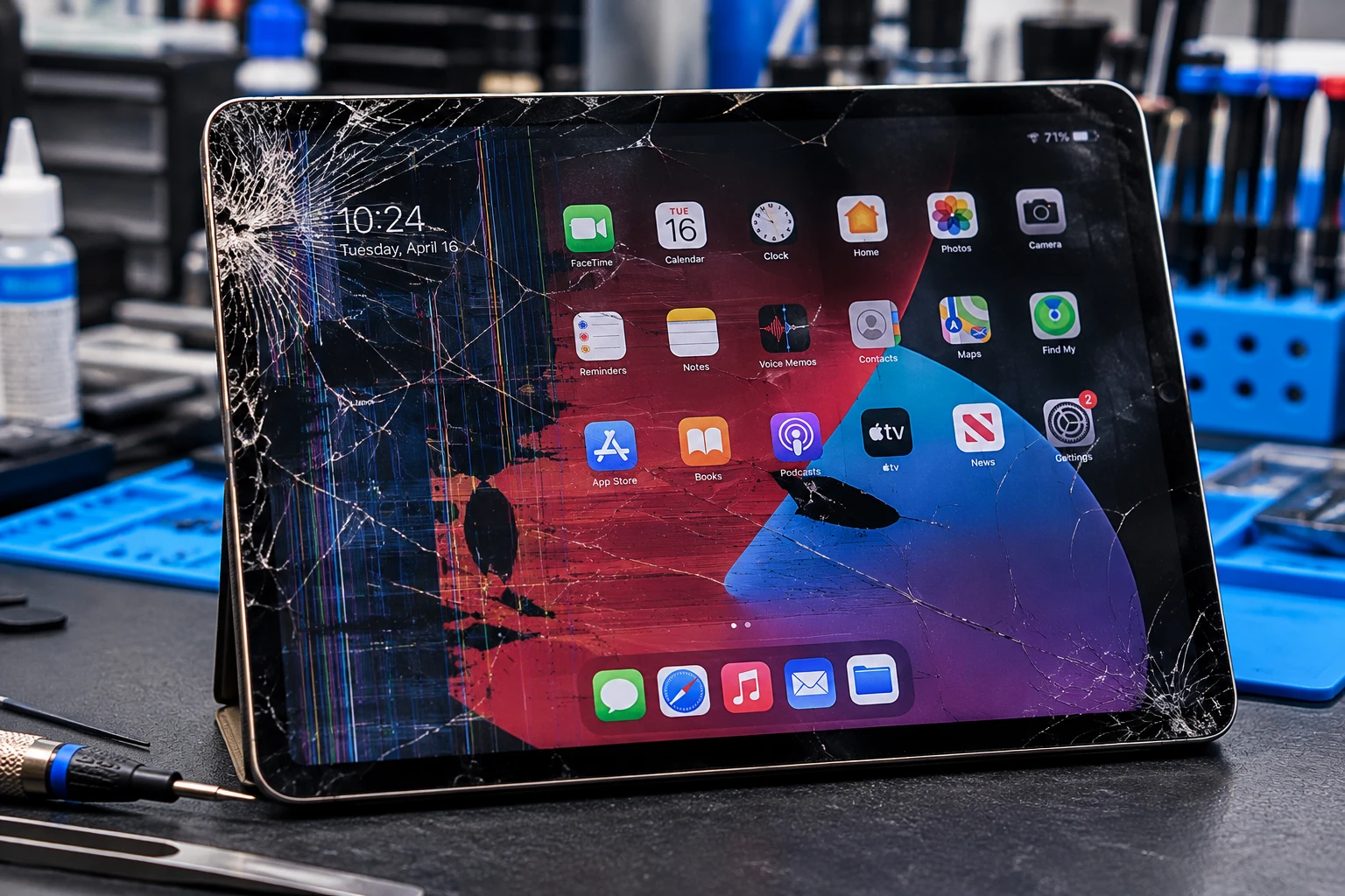 Cracked iPad and tablet repair in Cocoa FL
