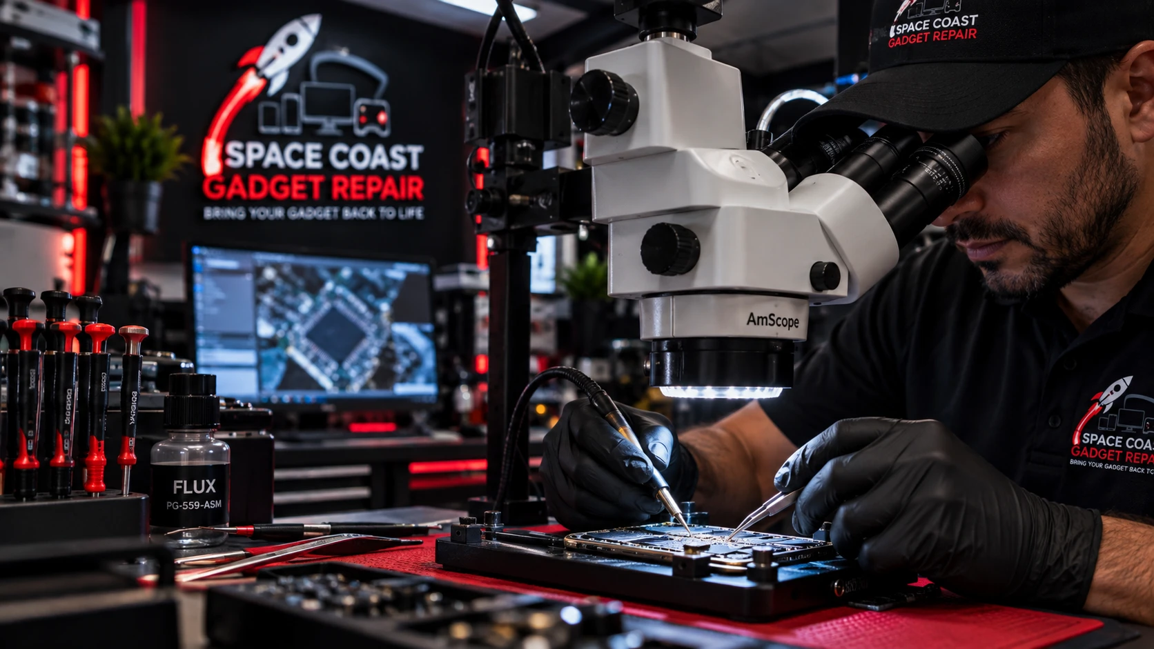 Professional microsoldering and motherboard repair in Cocoa FL