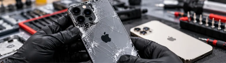 Cracked iPhone back glass repair in Cocoa FL - Space Coast Gadget Repair