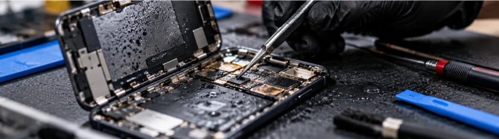 Water damaged phone repair in Cocoa FL - Space Coast Gadget Repair